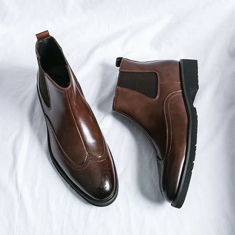 Dwight™ | Botas Chelsea de Couro Sintético