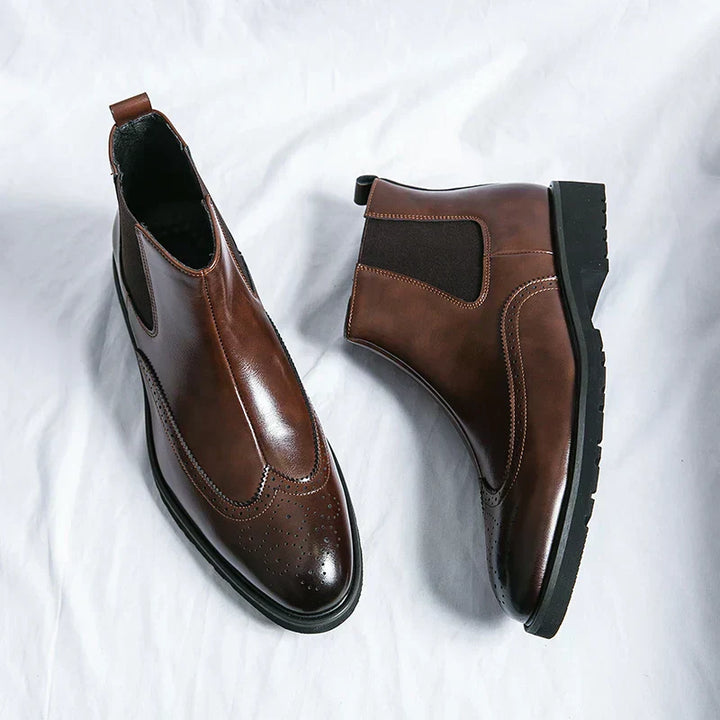 Dwight™ | Botas Chelsea de Couro Sintético