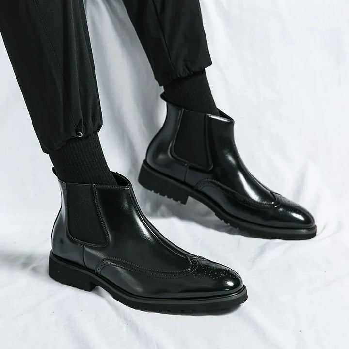 Dwight™ | Botas Chelsea de Couro Sintético
