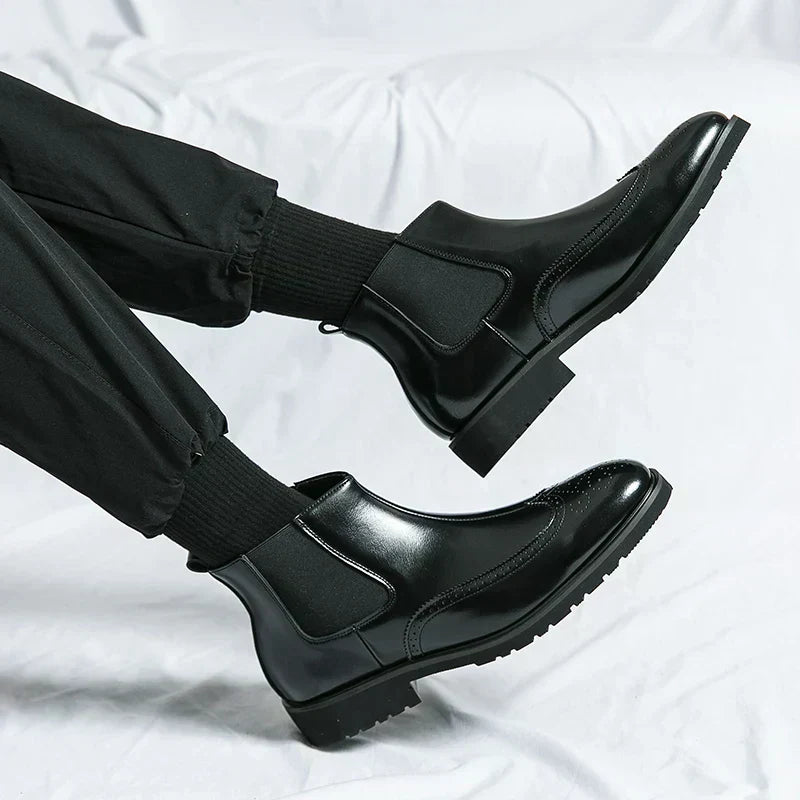 Dwight™ | Botas Chelsea de Couro Sintético