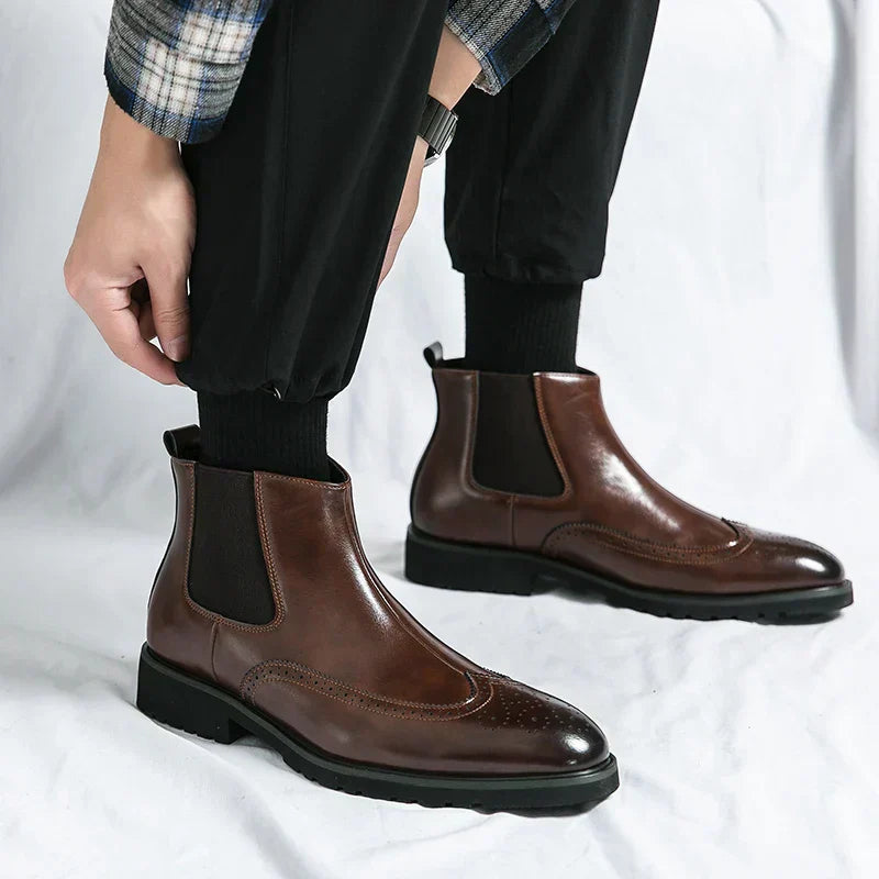 Dwight™ | Botas Chelsea de Couro Sintético