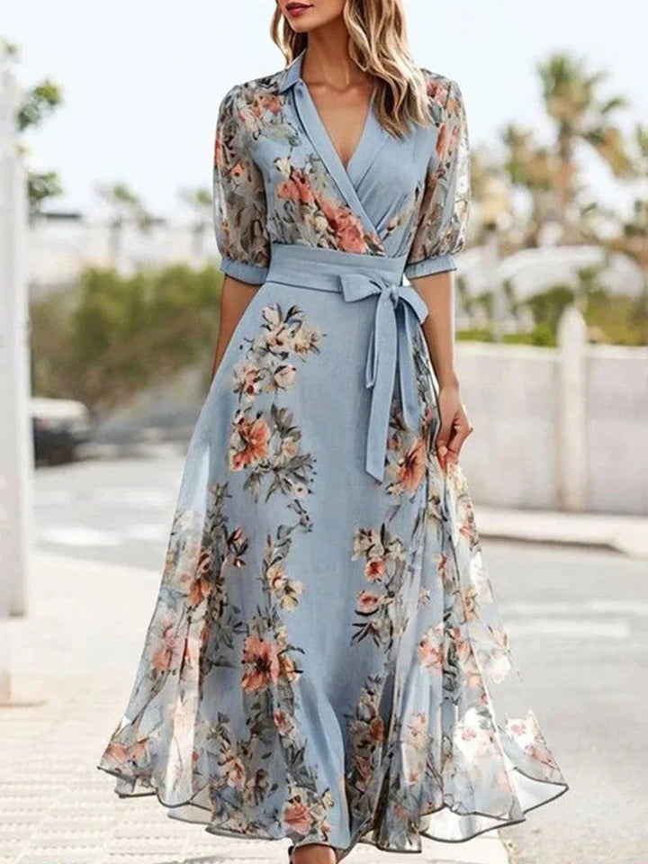 Elsie™ - Vestido Midi Floral Elegante