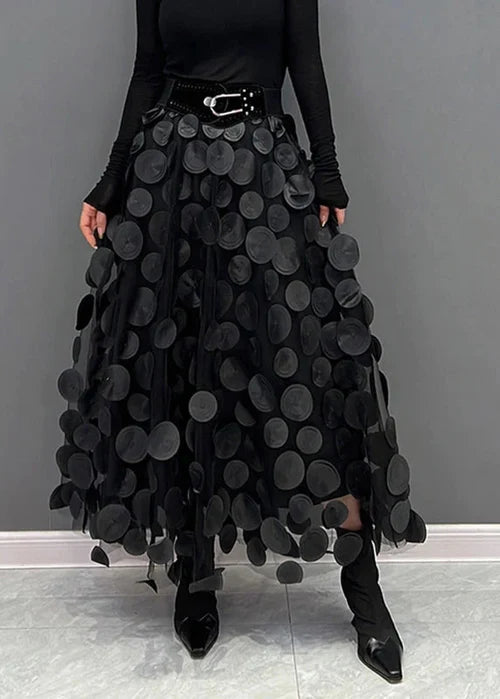 Falda Maxi Estampada Para Mujer – Estilo Fluido De Cintura Alta Para Primavera Y Verano