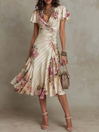 AIDA - VESTIDO MIDI DE SATÉN ELEGANTE