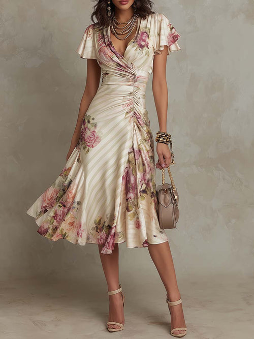 AIDA - VESTIDO MIDI DE SATÉN ELEGANTE