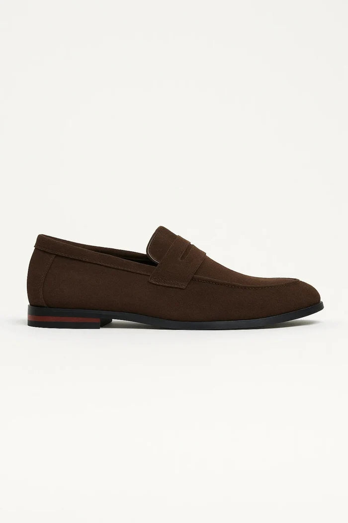Mocasines Penny Masculinos Con Suela Fina Y Delantal Cosido