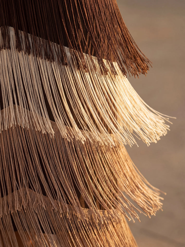 Carolina | Tiered Fringe Midi Dress
