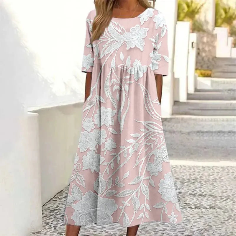 Vestido retro con estampado floral
