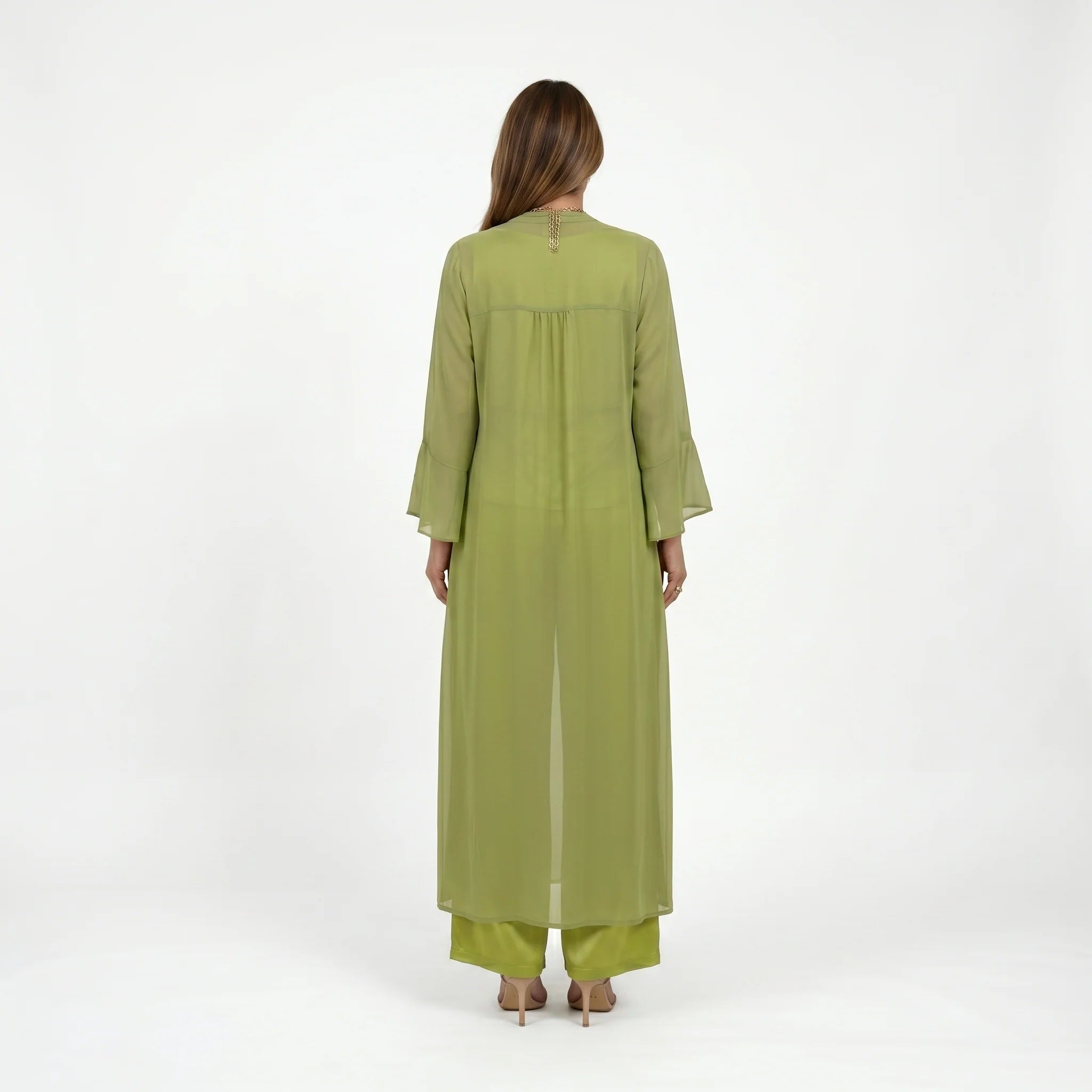 HELENA - CONJUNTO SATIN 3 PIEZAS CON CARDIGAN FLUIDO