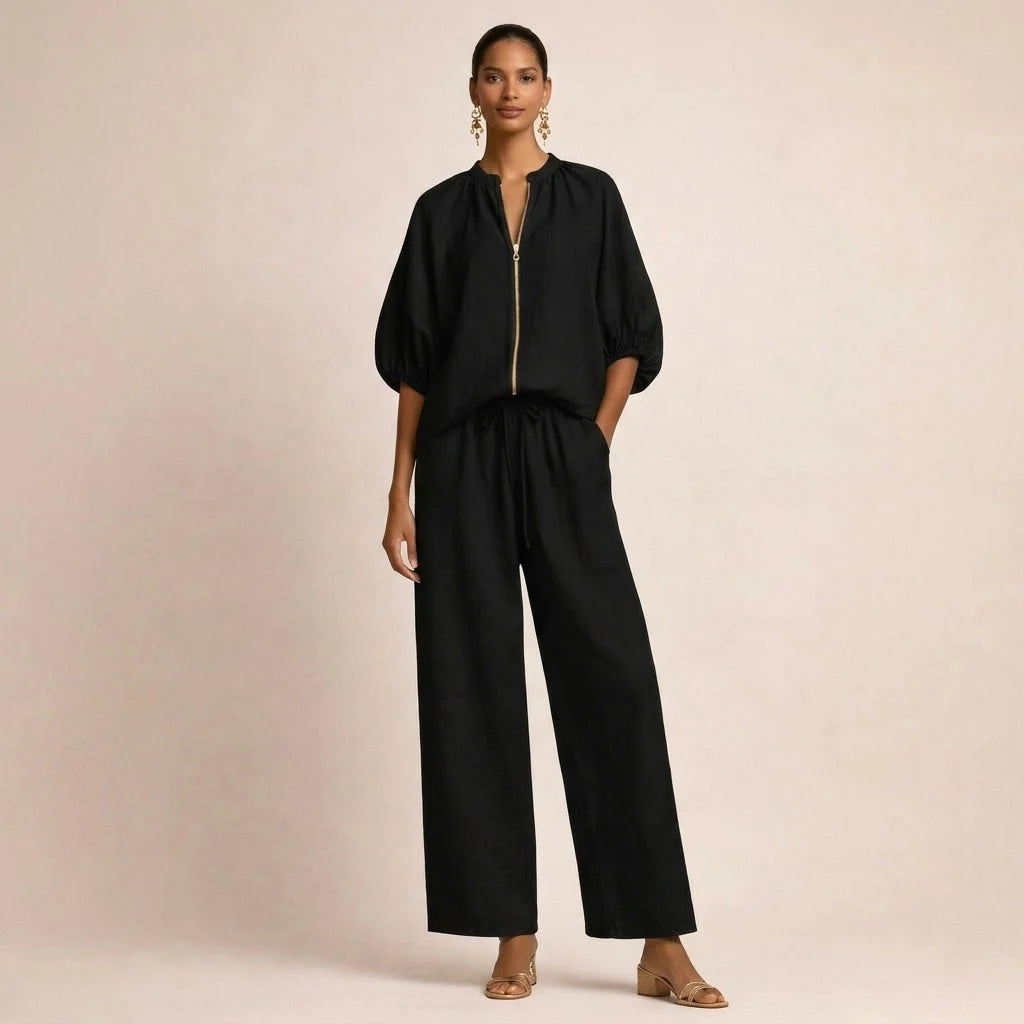 ADELINA - CONJUNTO CASUAL CON CREMALLERA