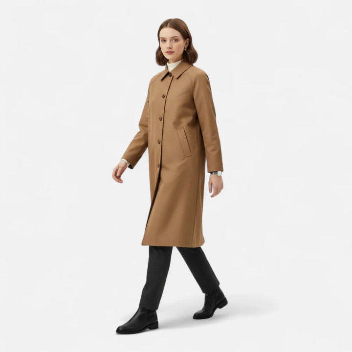 VALMONTI | TRENCH COAT LARGO PARA MUJER – HERENCIA RETRO