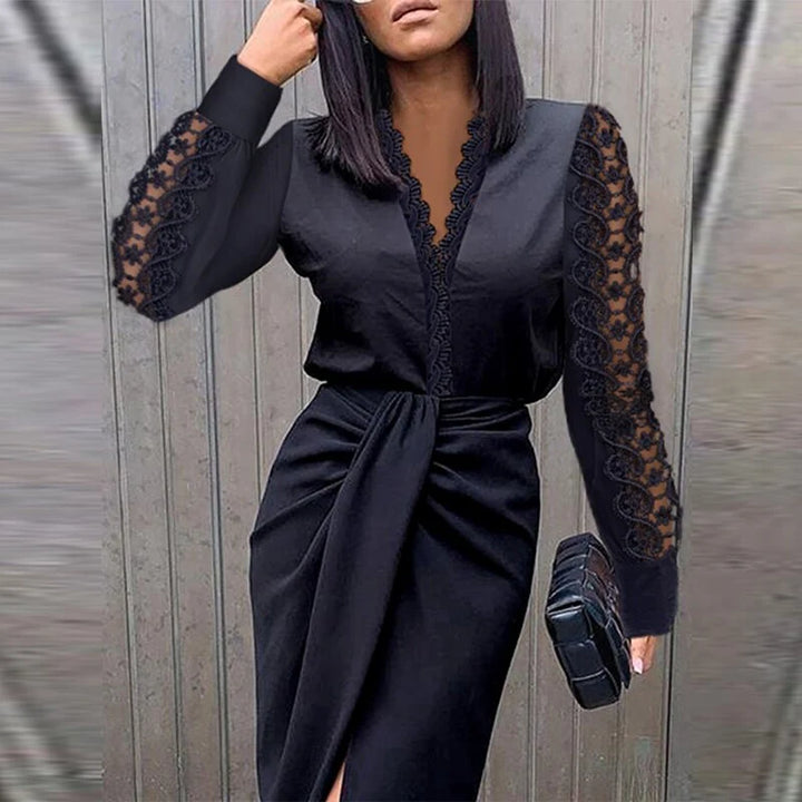 Ophelia | Vestido De Noche Opulento Con Mangas Largas