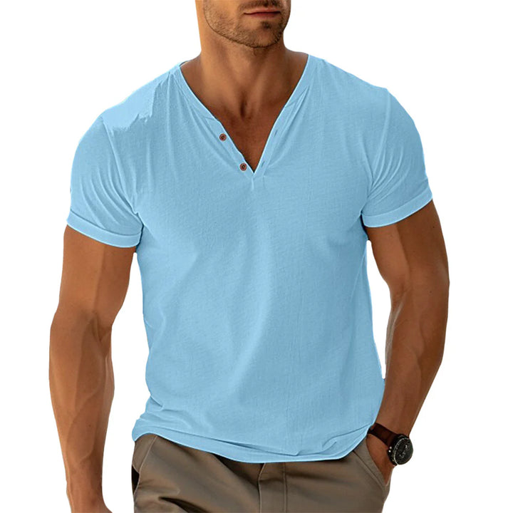 Camisa Henley - Corte Ajustado Flexível