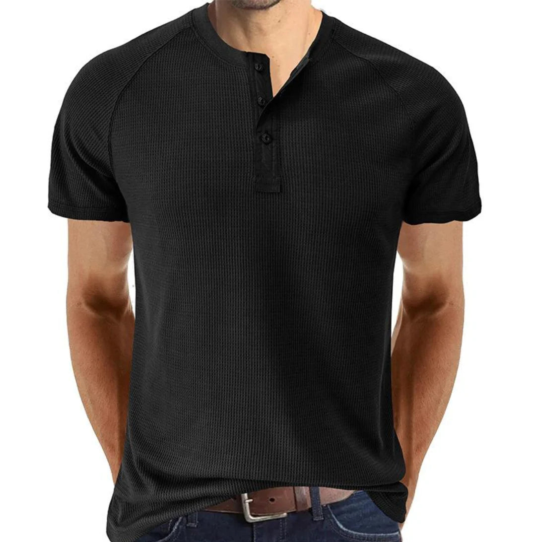 Camisa Henley - Abertura de Botones