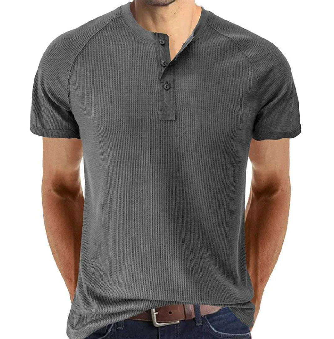Camisa Henley - Abertura de Botones