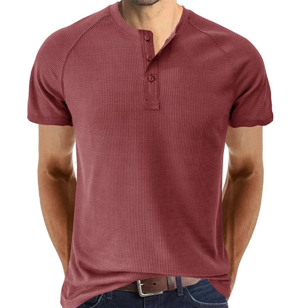 Camisa Henley - Abertura de Botones