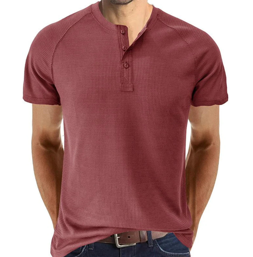Camisa Henley - Abertura de Botones