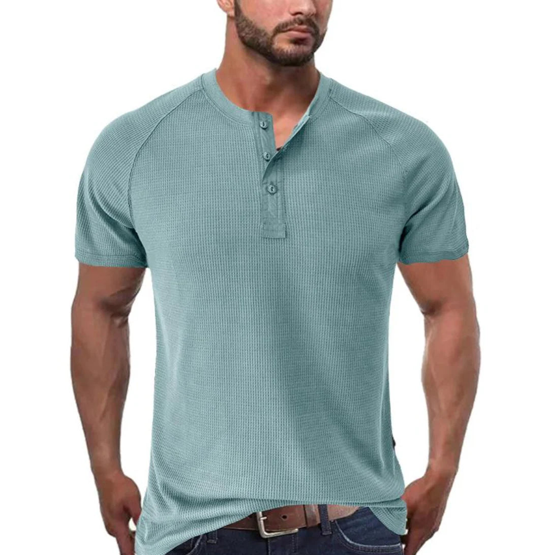 Camisa Henley - Abertura De Botões