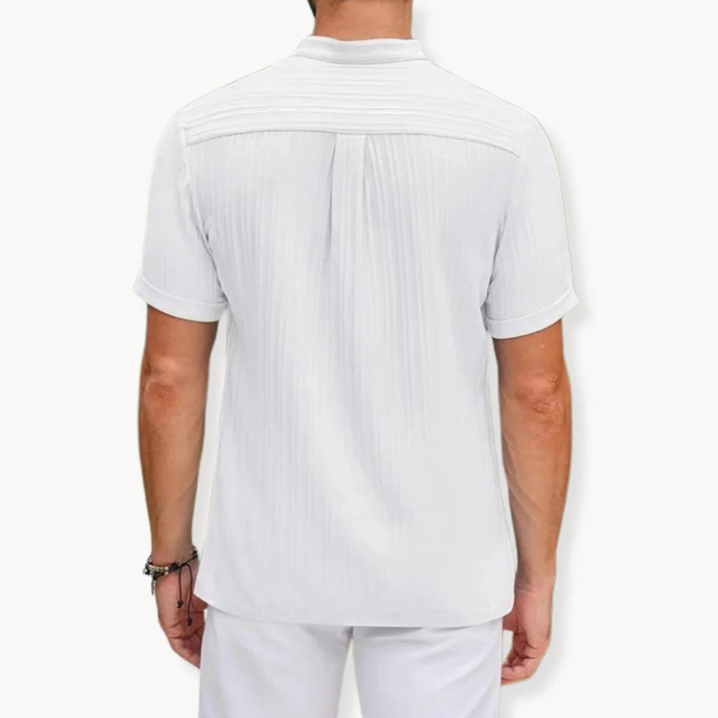 CAMISA HENLEY - PLACKET CORTO CON BOTONES