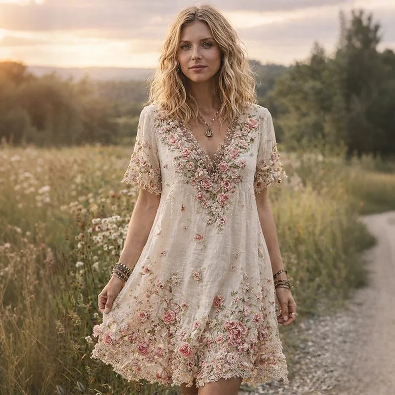 VESTIDO FLORAL ESTAMPADO BOHO