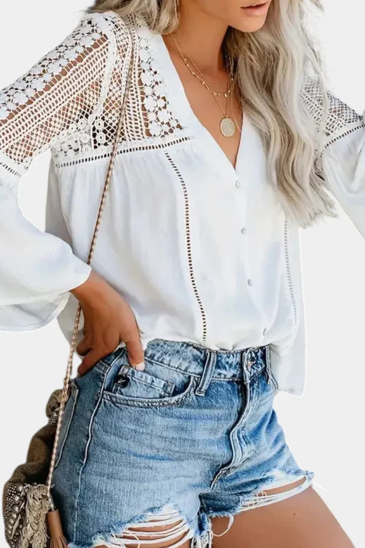 Esperanza | Sunwoven Lace Blouse