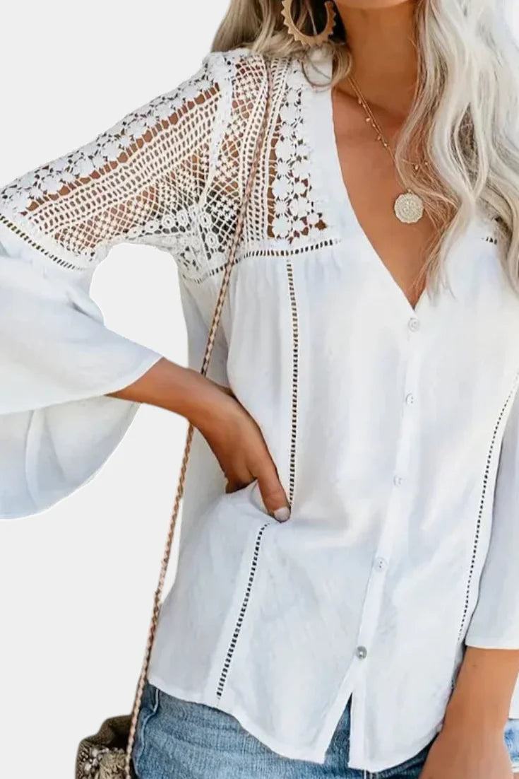 Esperanza | Sunwoven Lace Blouse