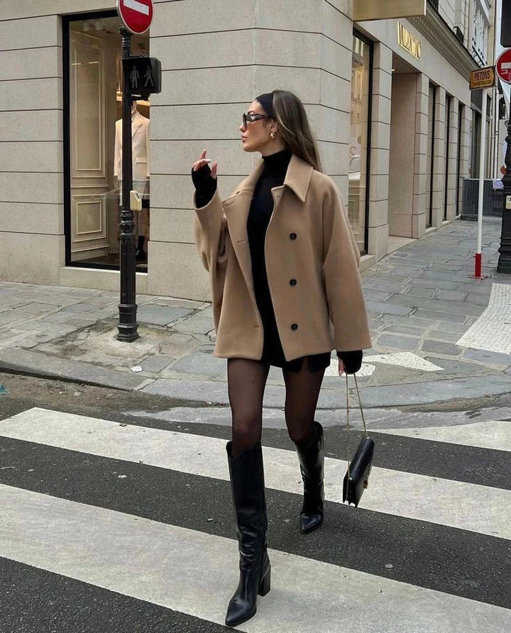Lainey | Elegant and Comfortable Oversized Wool Coat for Winter