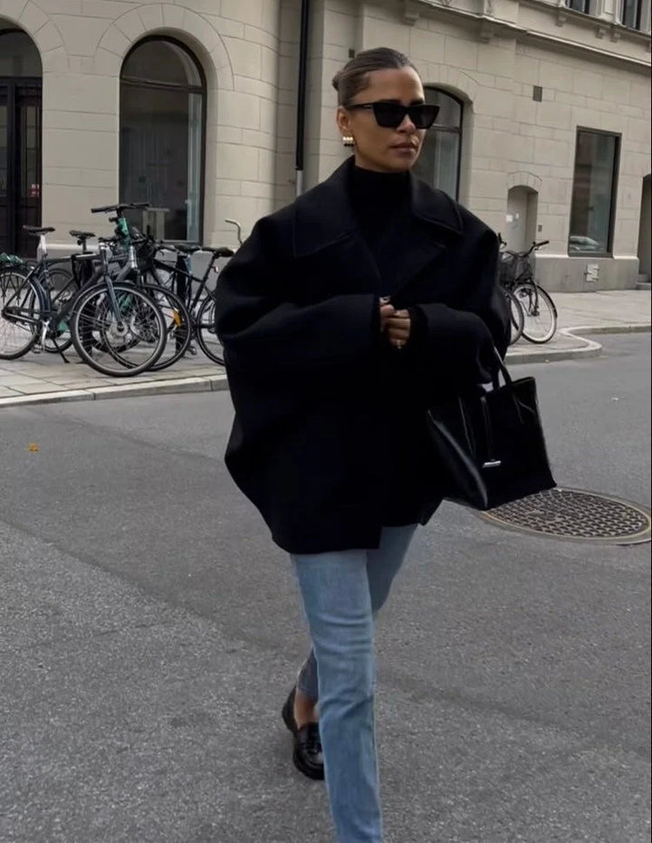 Lainey | Elegant and Comfortable Oversized Wool Coat for Winter