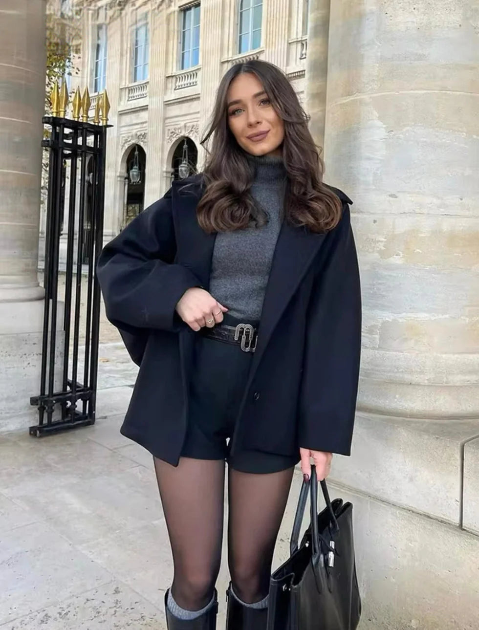 Lainey | Elegant and Comfortable Oversized Wool Coat for Winter