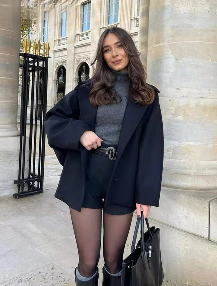 Lainey | Elegant and Comfortable Oversized Wool Coat for Winter