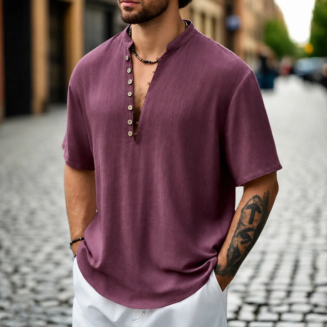 Fabio - Camisa Elegante De Manga Corta