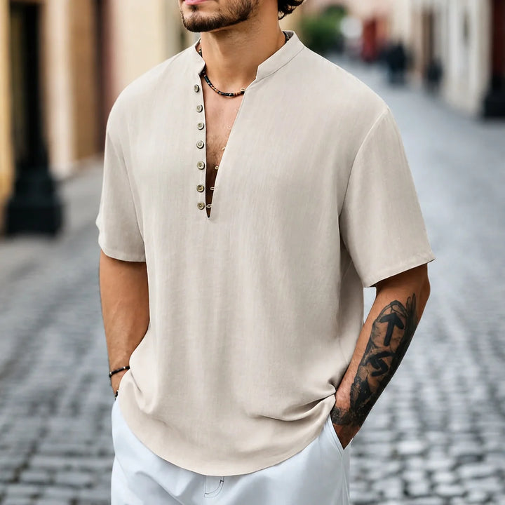 Fabio - Camisa Elegante De Manga Corta
