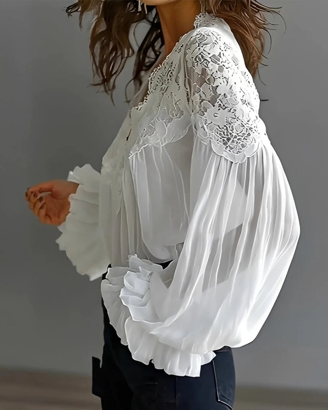 Kim - Blusa Estilosa Con Escote En V