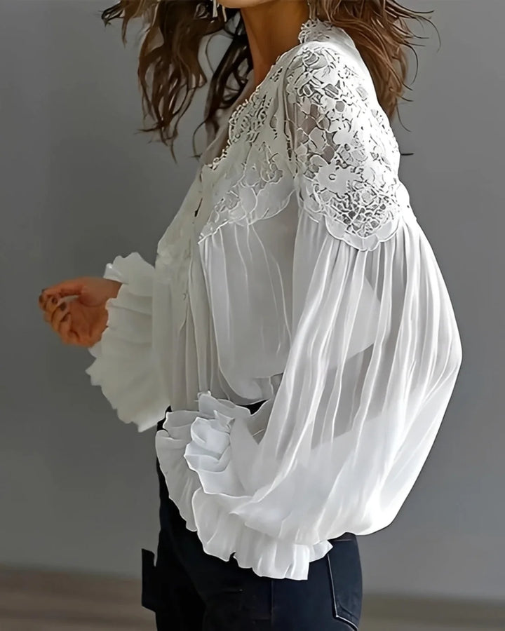 Kim - Blusa Estilosa Con Escote En V
