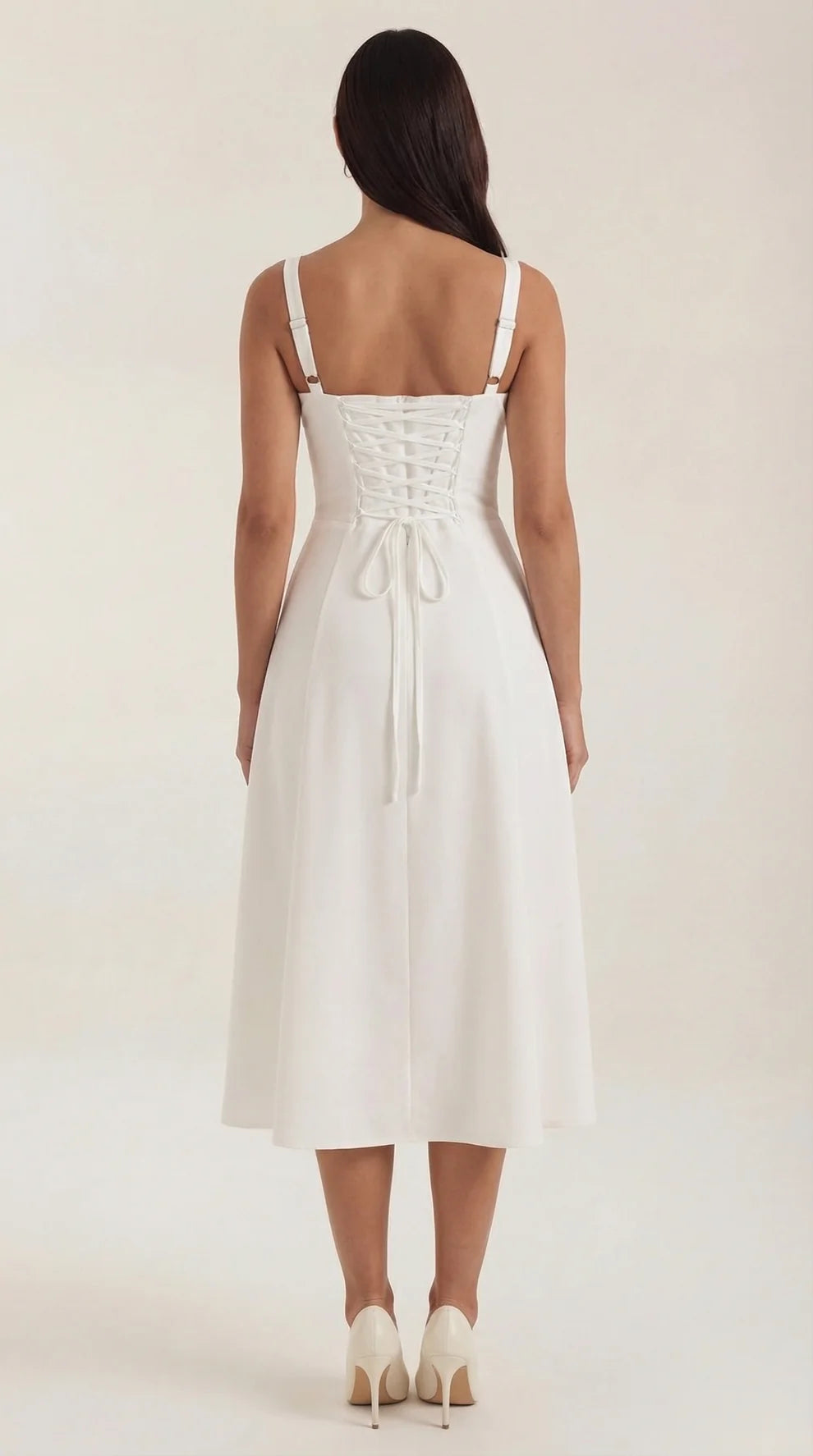 Jade | Vestido Midi Floral Elegante En Línea A