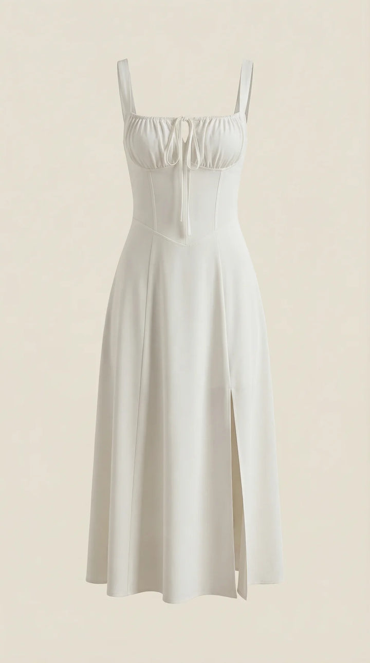 Jade | Vestido Midi Floral Elegante En Línea A