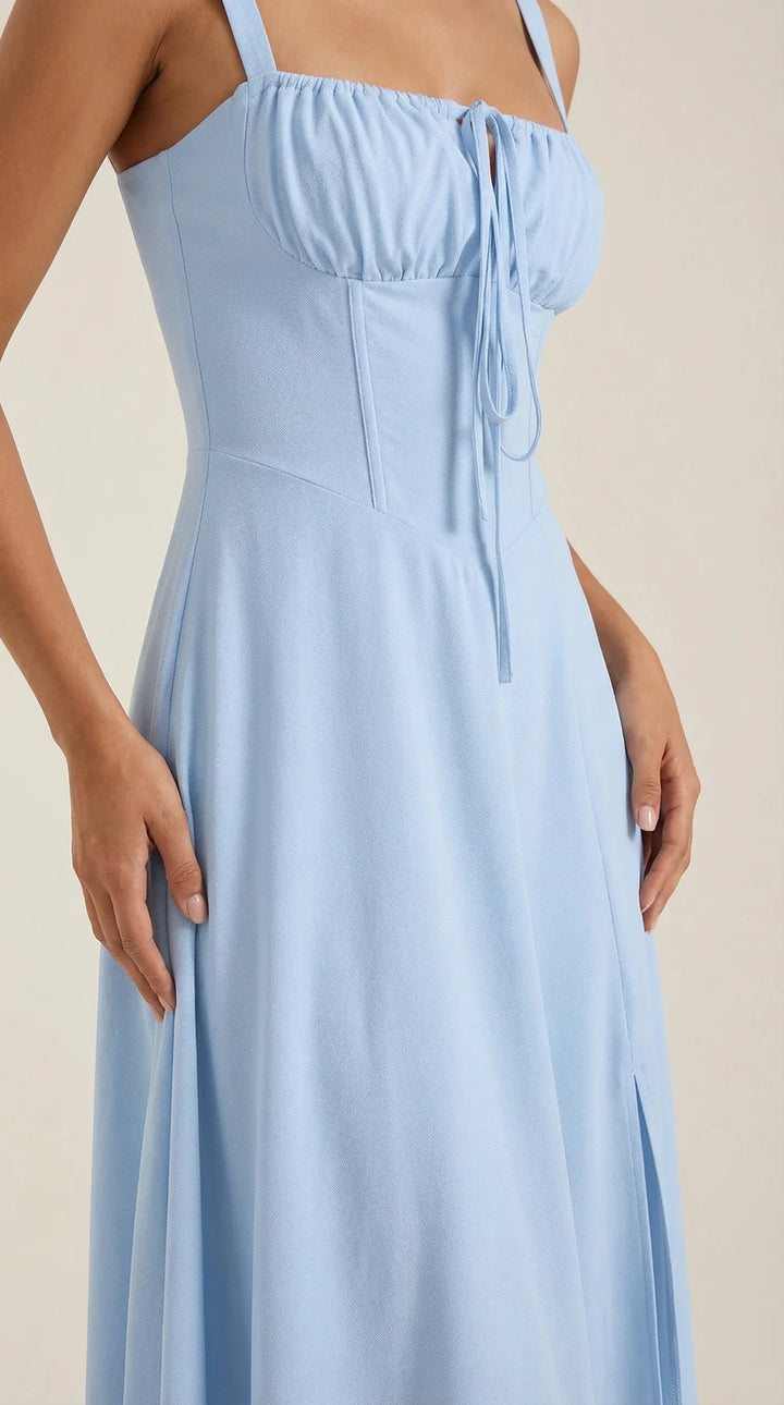 Jade | Vestido Midi Floral Elegante En Línea A