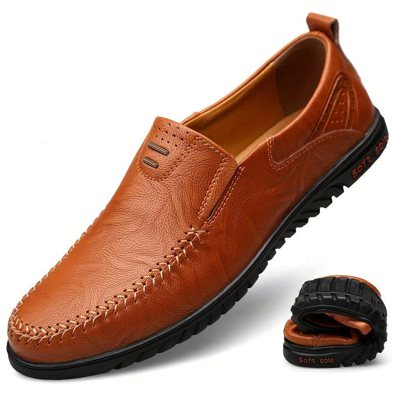 Elegantes Mocassins de Pele