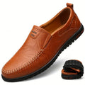 Elegantes mocasines de piel