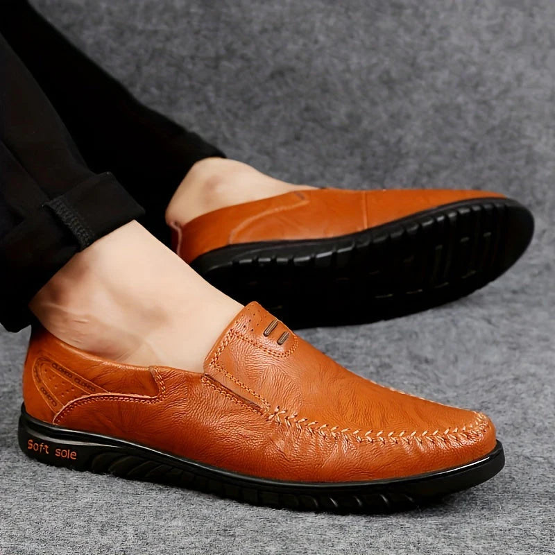 Elegantes Mocassins de Pele