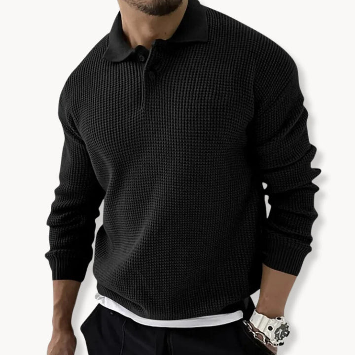 Miguel - Camisola Polo De Malha Waffle