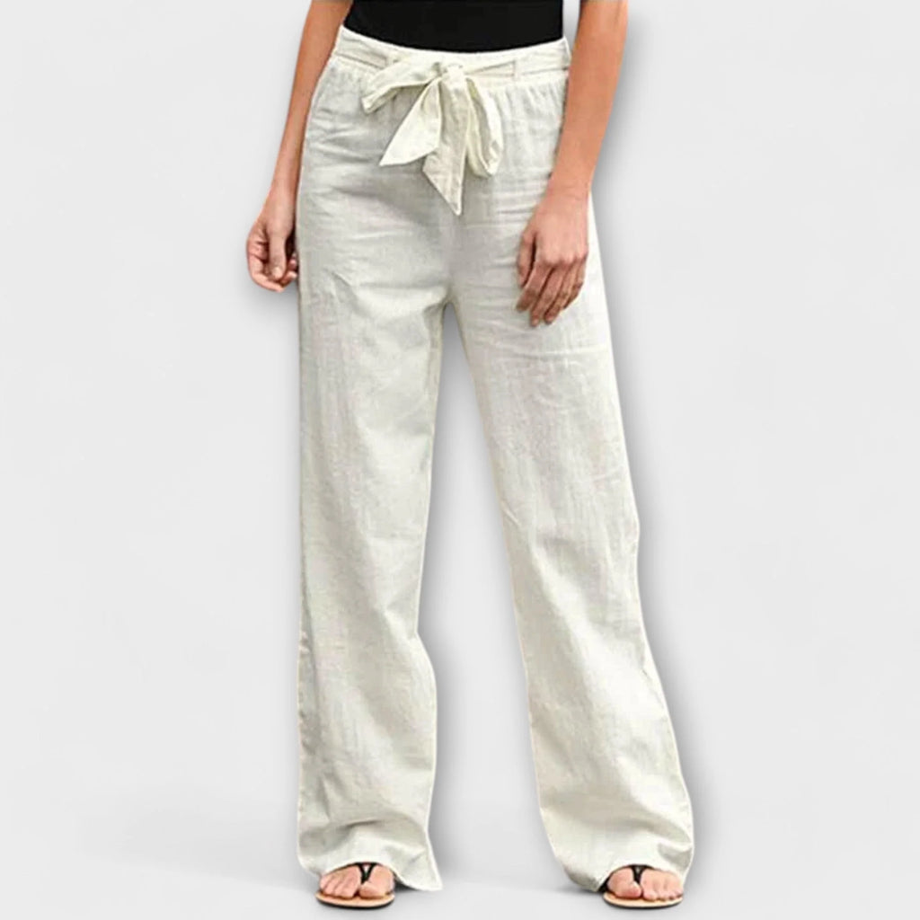 Lorena - Pantalones de Lino Ligeros
