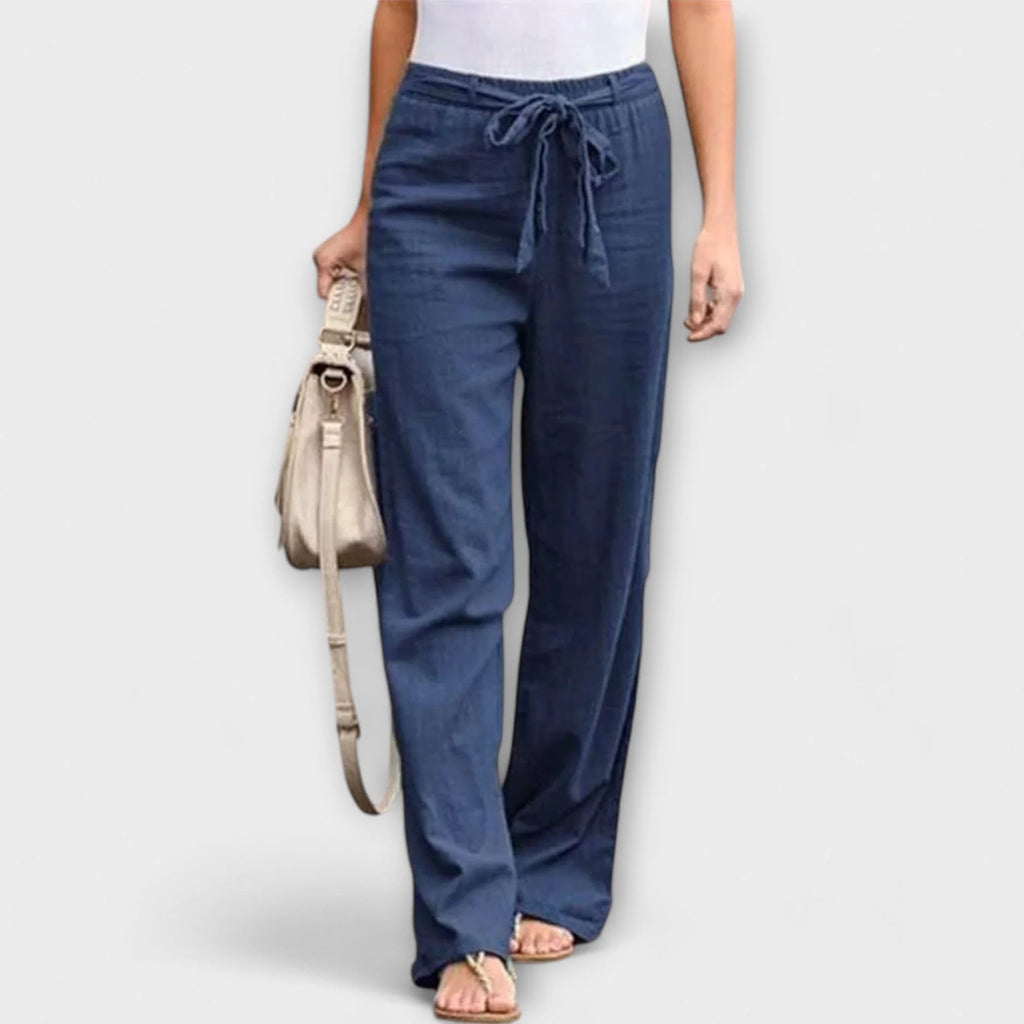 Lorena - Pantalones de Lino Ligeros