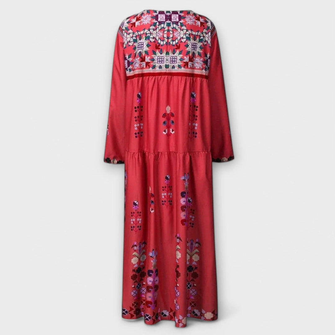 Vivi | Vestido Maxi Boho De Lino Casual