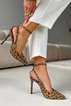 Las Vegas | Zapatos Leopardo Abiertos Atrás