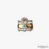Lily | Conjunto de Anillos de Oro Vintage y Zirconia