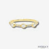 Lily | Conjunto de Anillos de Oro Vintage y Zirconia