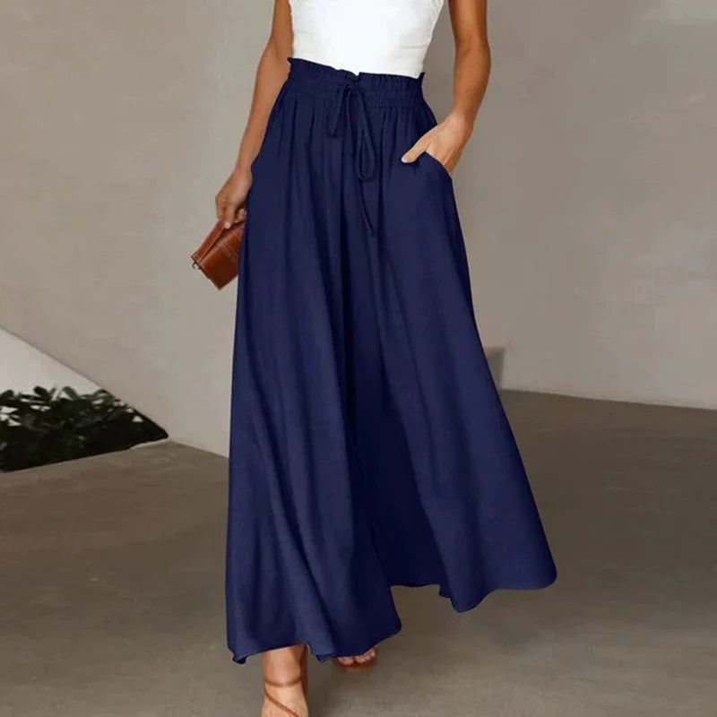 High Waisted Wide Leg Palazzo Pants For Everyday Elegance