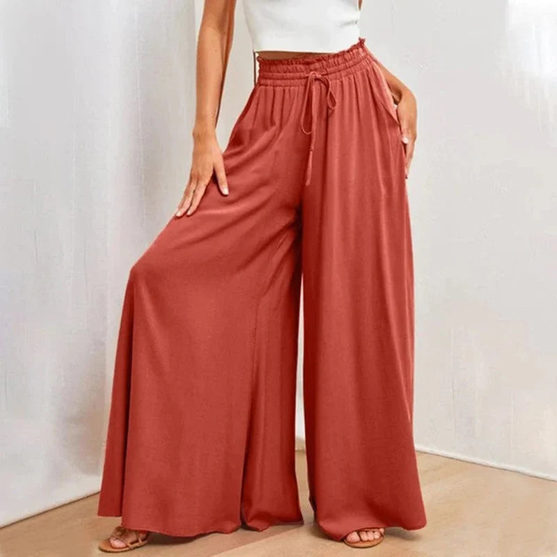 High Waisted Wide Leg Palazzo Pants For Everyday Elegance