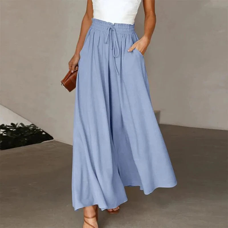 High Waisted Wide Leg Palazzo Pants For Everyday Elegance